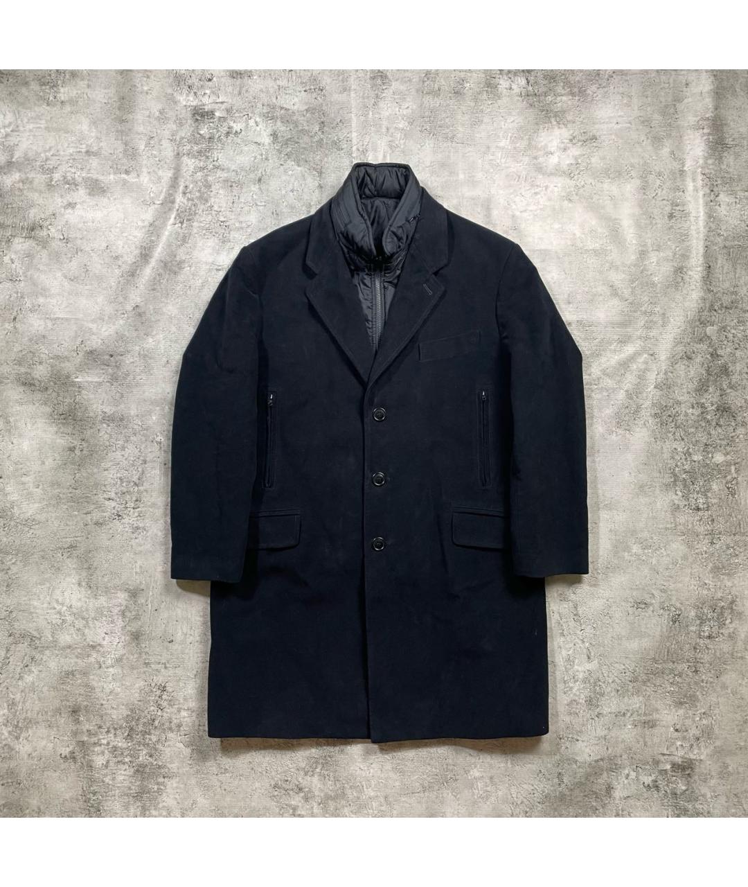 FAY Темно-синее хлопковое пальто, фото 8