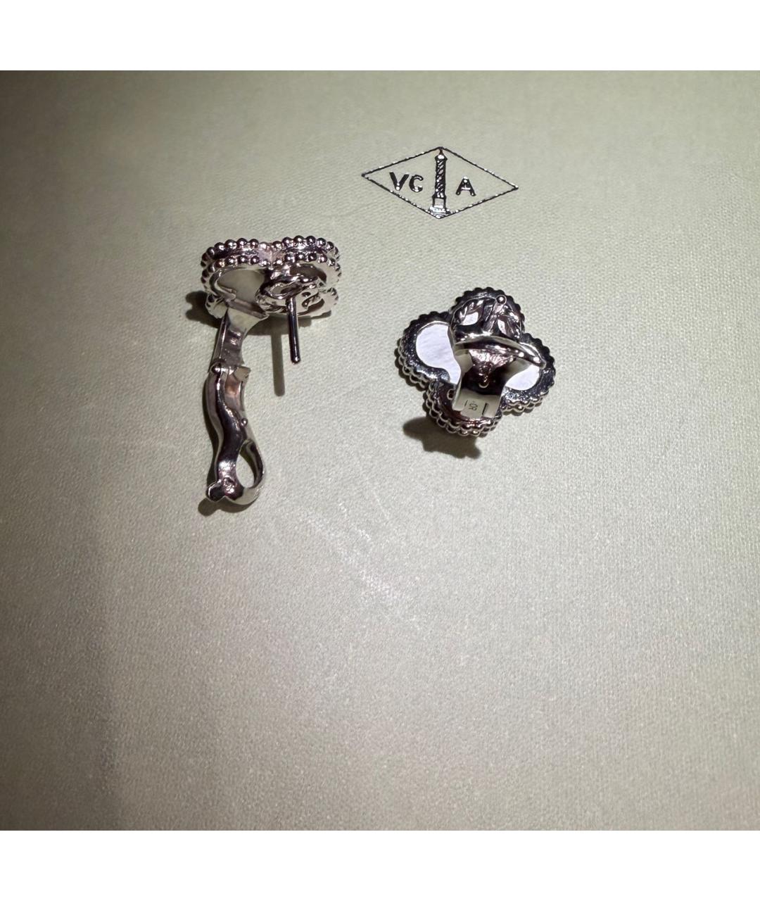 VAN CLEEF & ARPELS Белые серьги из белого золота, фото 3