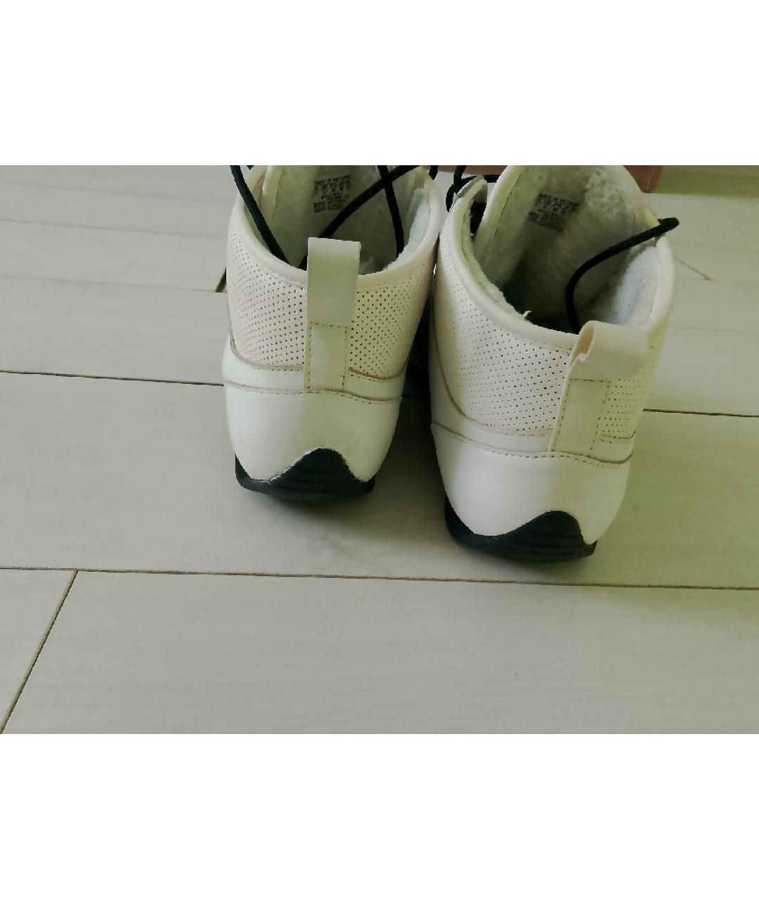 ADIDAS Белые кожаные низкие кроссовки / кеды, фото 4