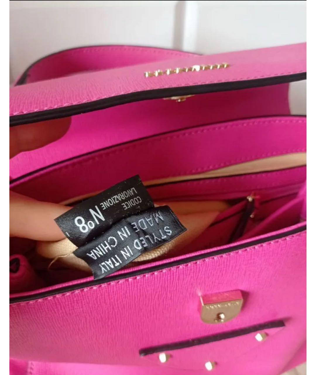 COCCINELLE Розовая кожаная сумка через плечо, фото 6