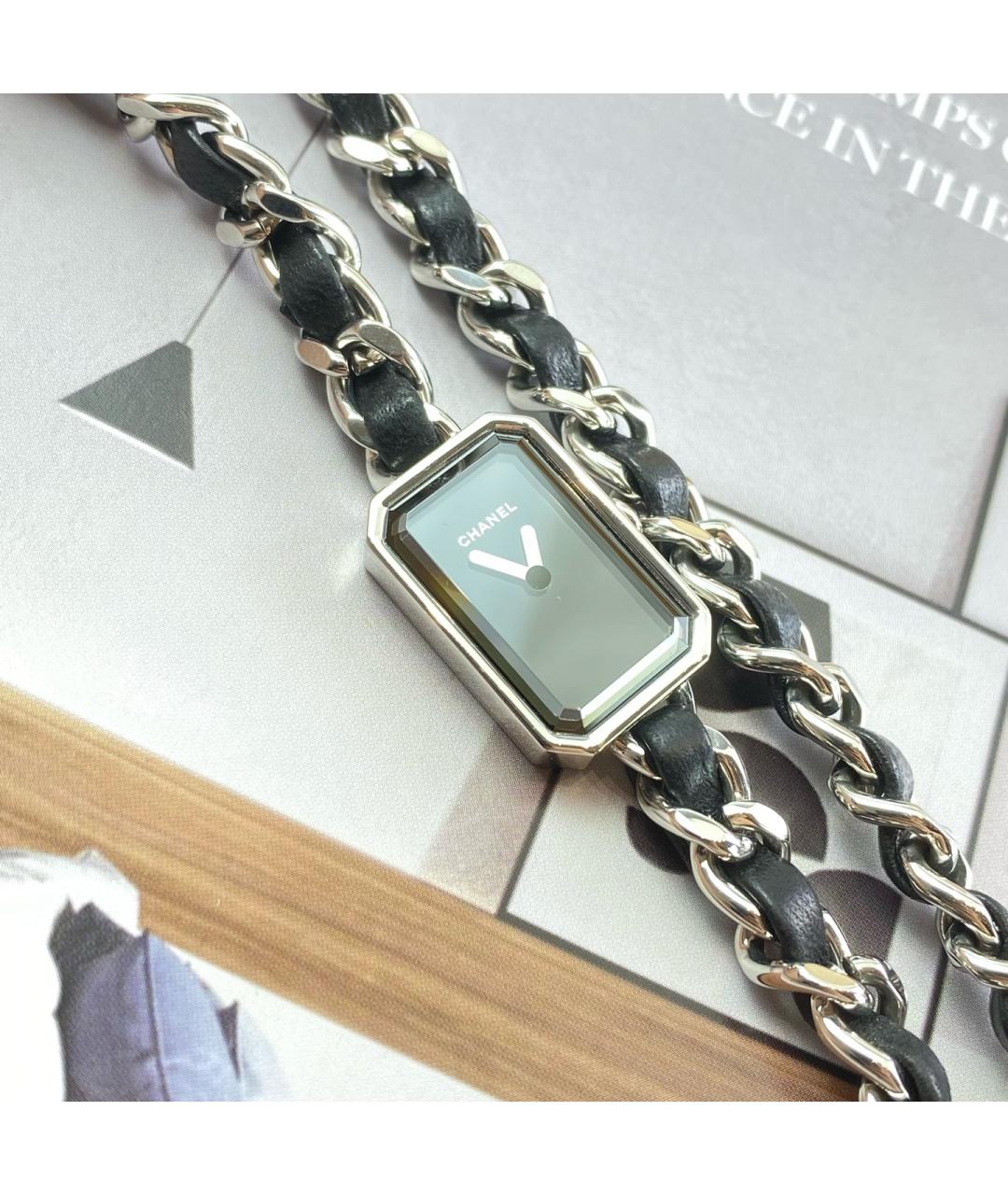 CHANEL Черные часы, фото 5