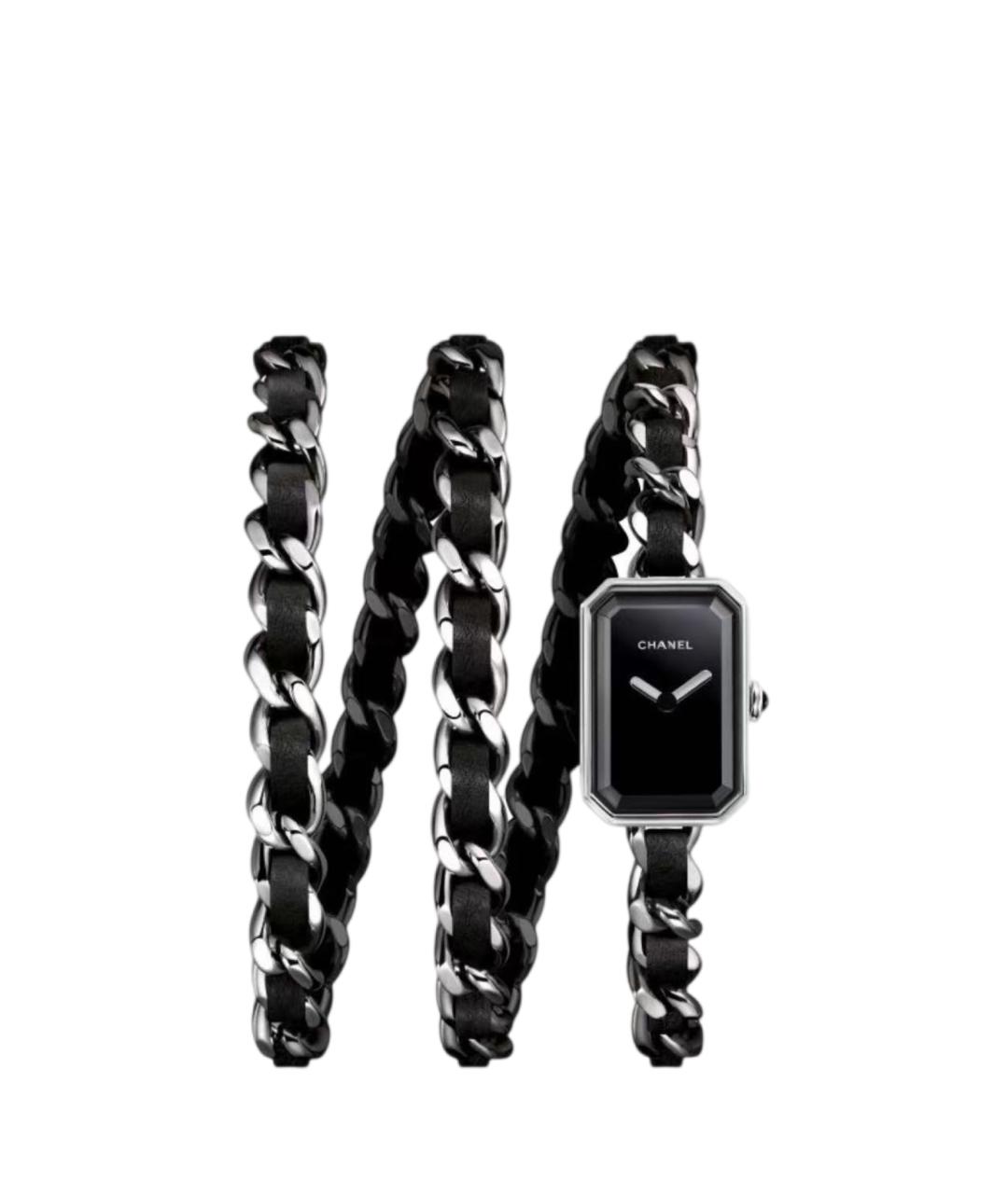 CHANEL Черные часы, фото 1