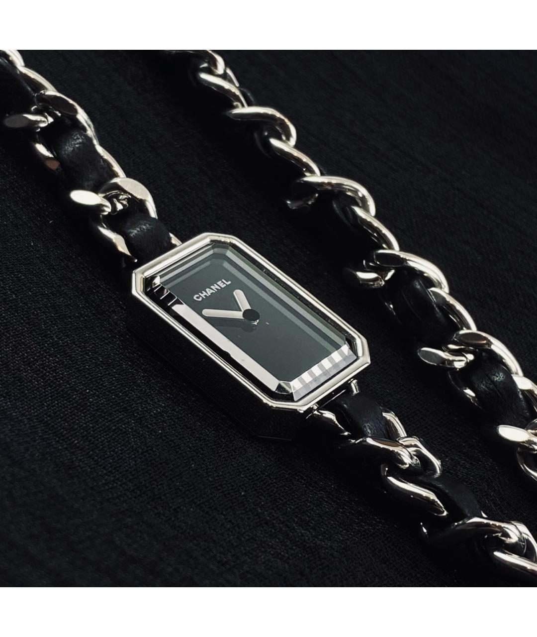 CHANEL Черные часы, фото 3