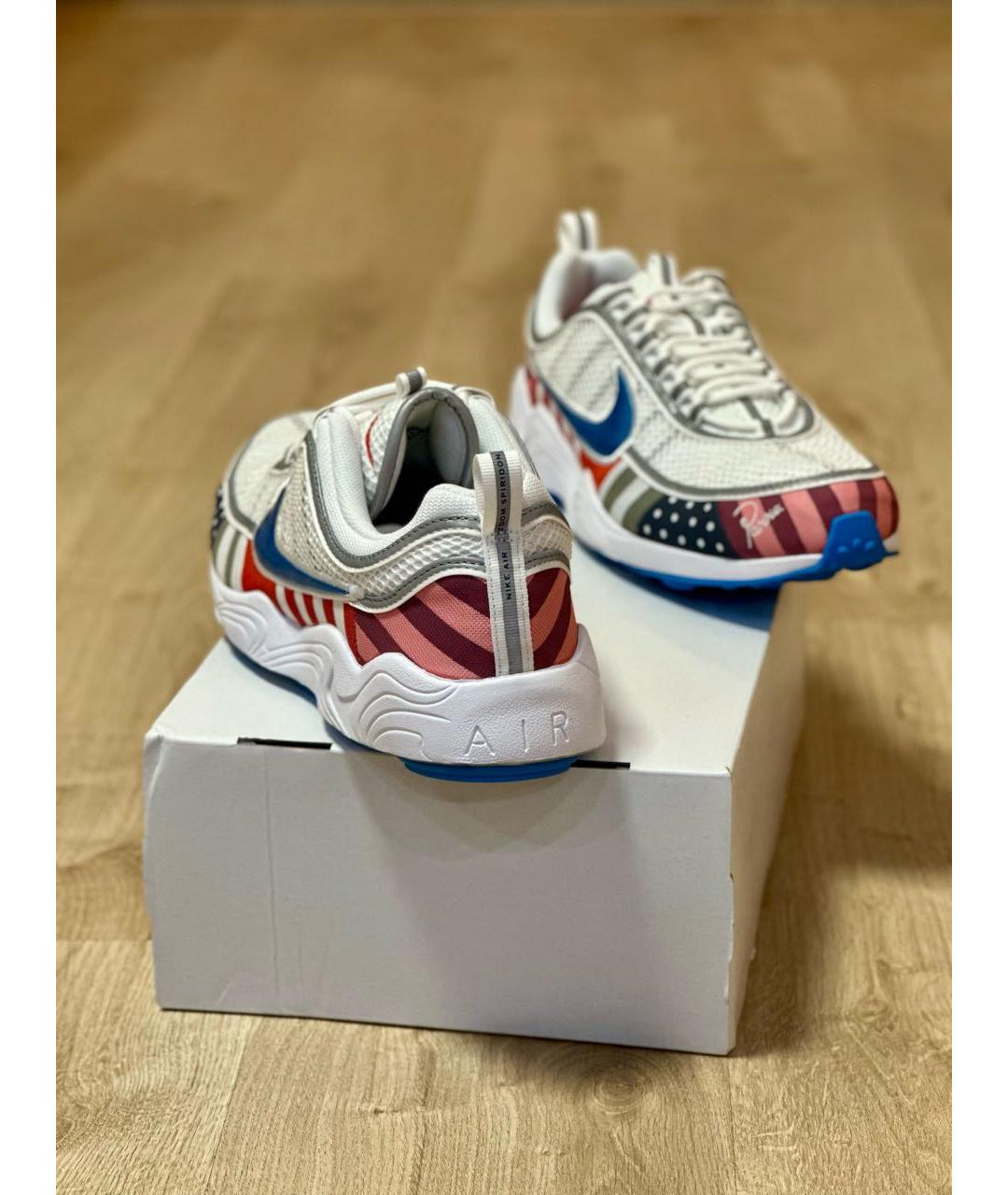 NIKE Белые текстильные низкие кроссовки / кеды, фото 4