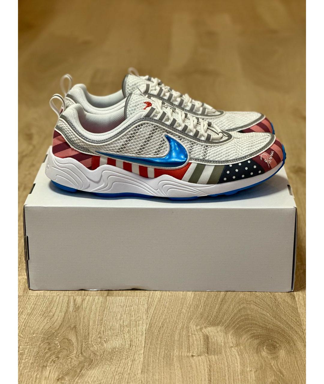 NIKE Белые текстильные низкие кроссовки / кеды, фото 7