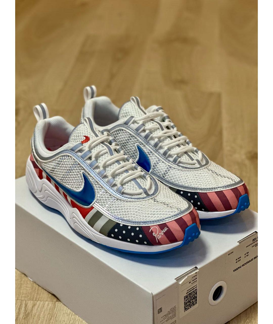 NIKE Белые текстильные низкие кроссовки / кеды, фото 3