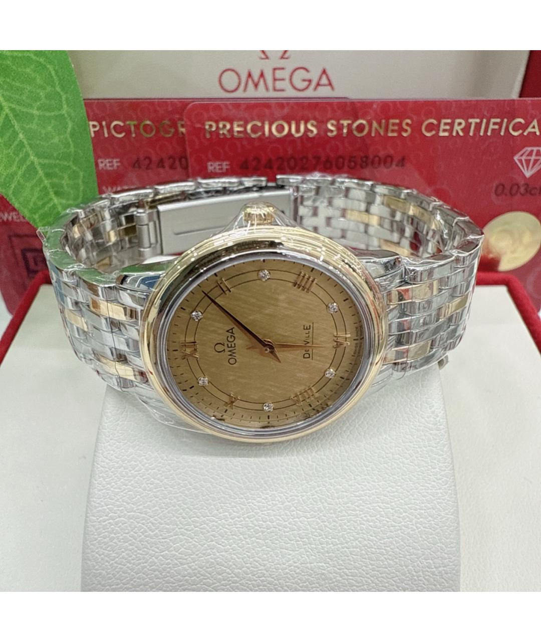 OMEGA Золотые часы из желтого золота, фото 3