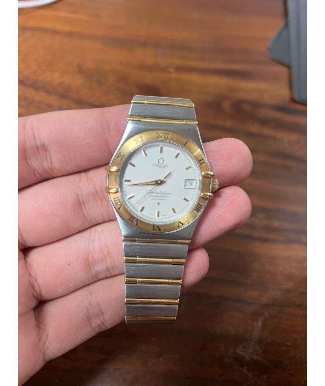 OMEGA Серебряные часы, фото 3