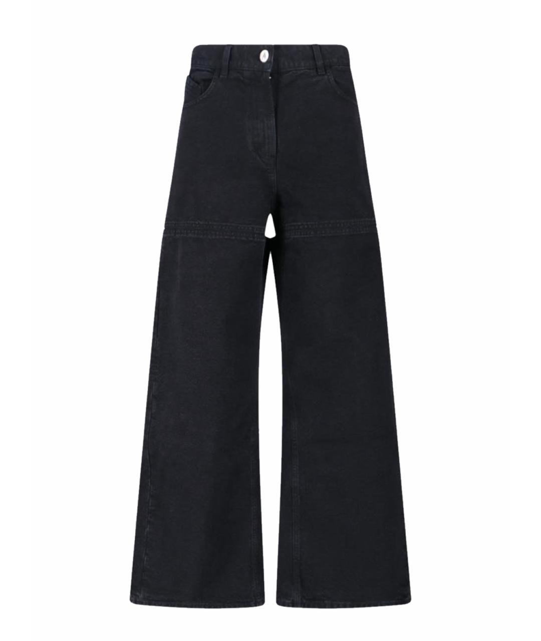 THE ATTICO Черные хлопковые джинсы клеш, фото 1