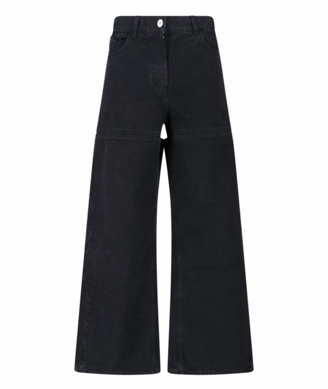 THE ATTICO Черные хлопковые джинсы клеш, фото 3