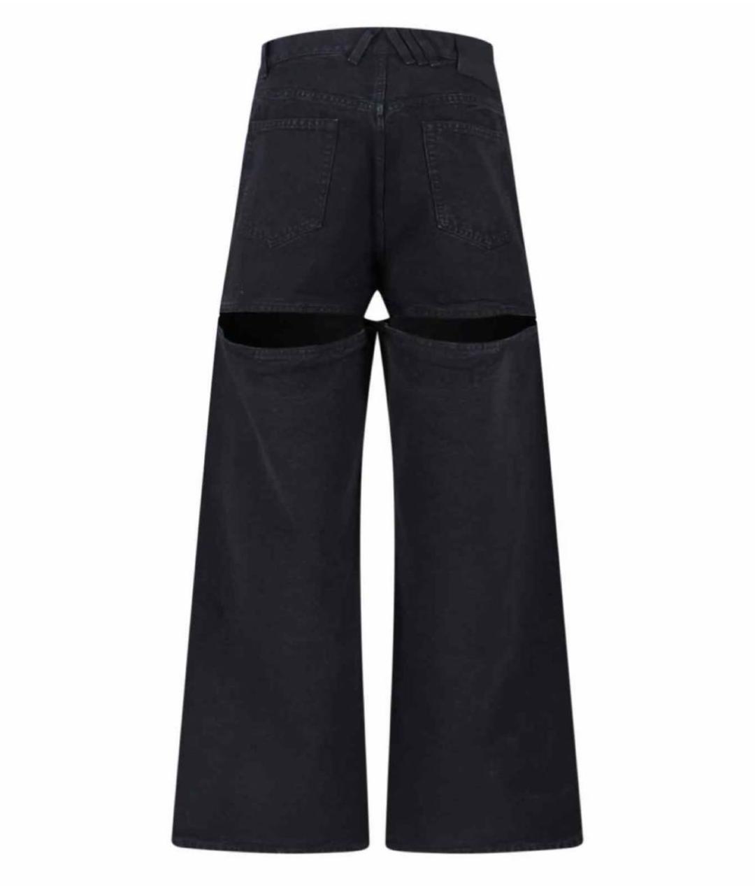 THE ATTICO Черные хлопковые джинсы клеш, фото 2