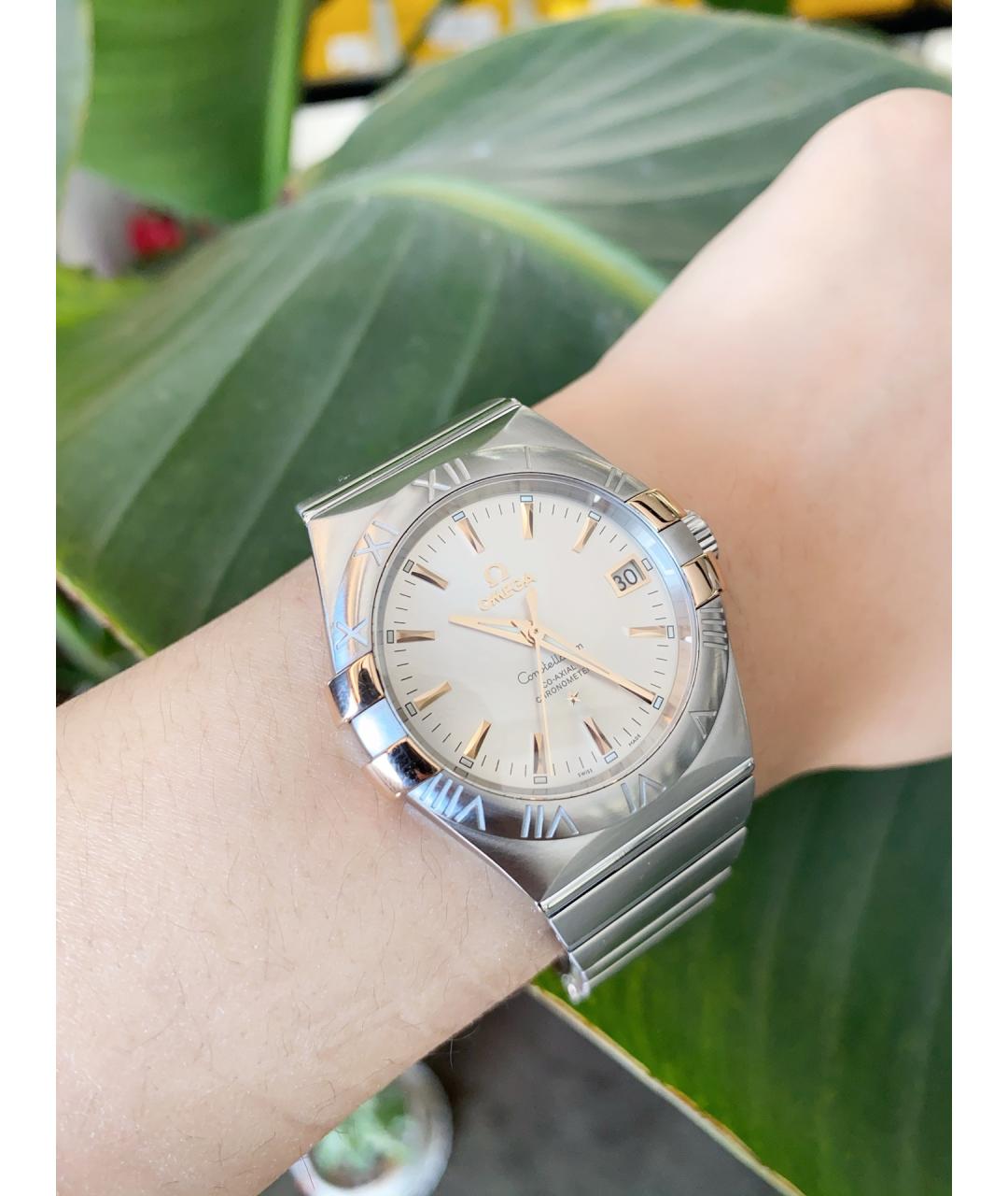 OMEGA Серебряные часы, фото 3