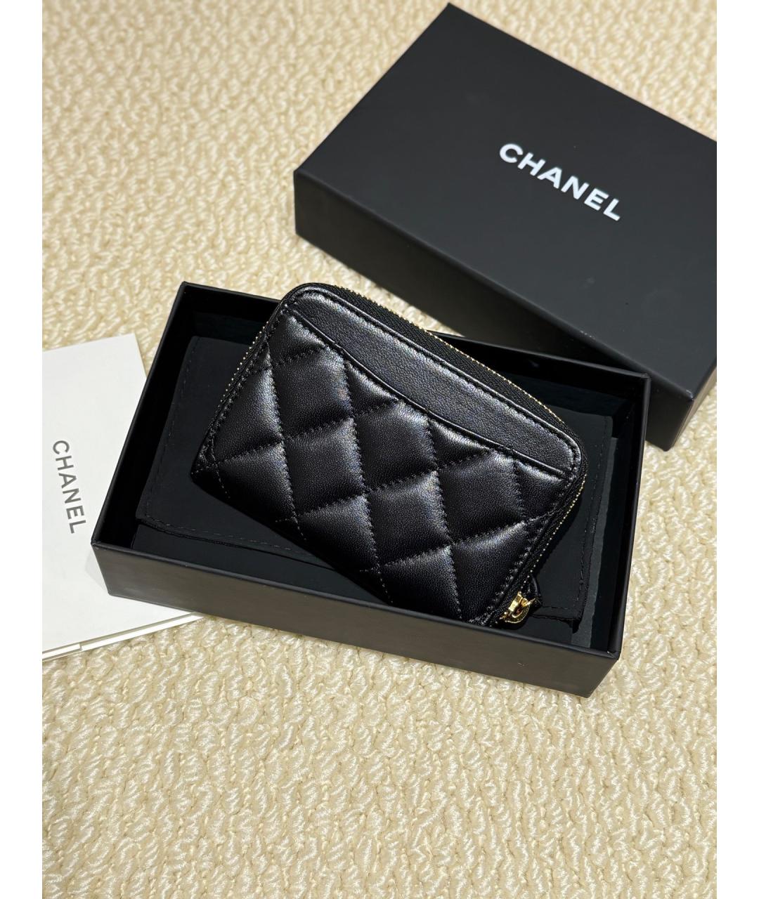 CHANEL Черный кошелек, фото 2