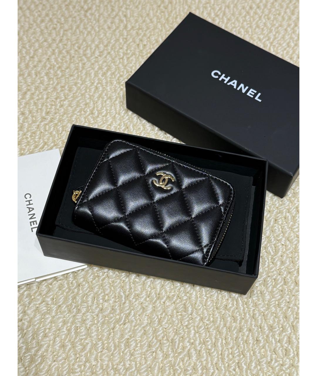 CHANEL Черный кошелек, фото 8