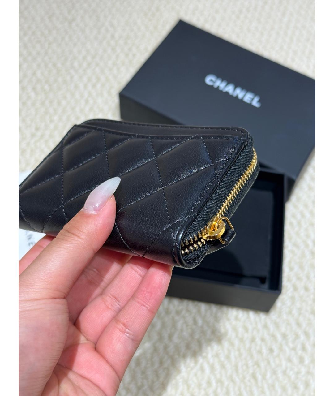 CHANEL Черный кошелек, фото 5