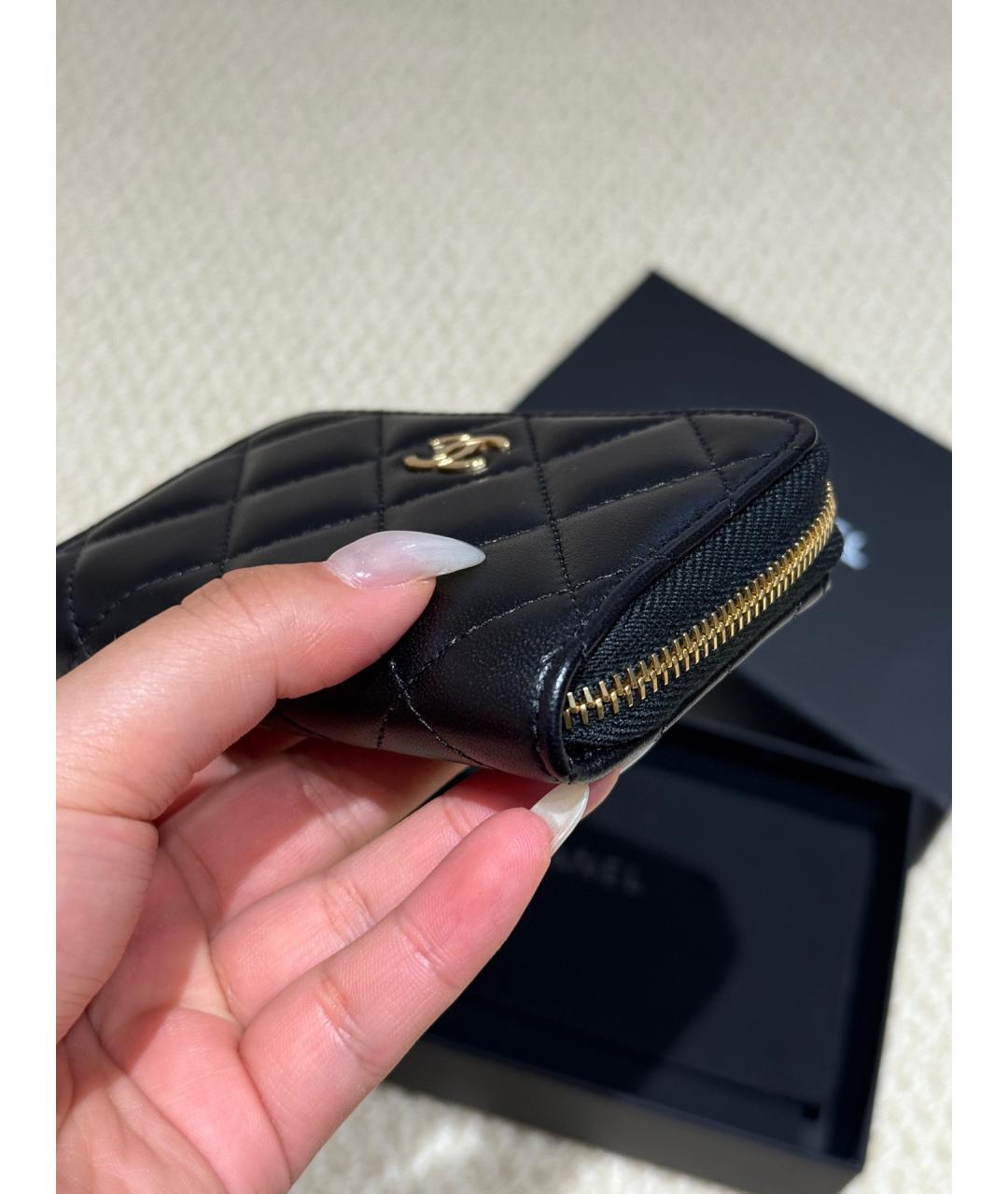 CHANEL Черный кошелек, фото 3