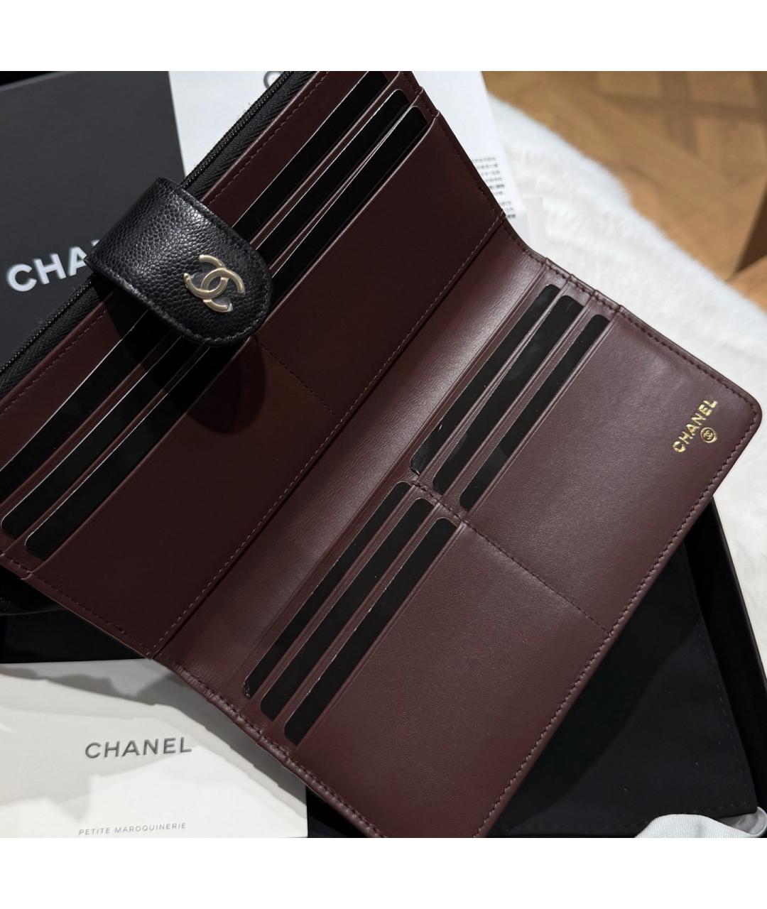 CHANEL Черный кошелек, фото 3