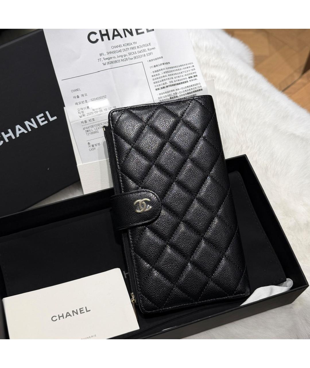 CHANEL Черный кошелек, фото 4