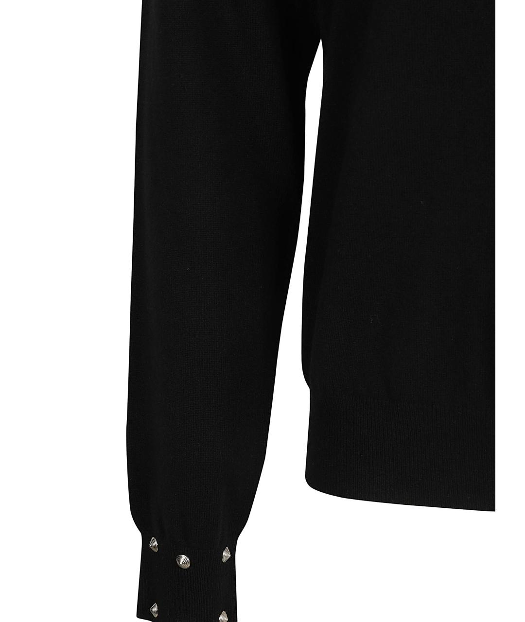 VERSACE Черный шерстяной джемпер / свитер, фото 3