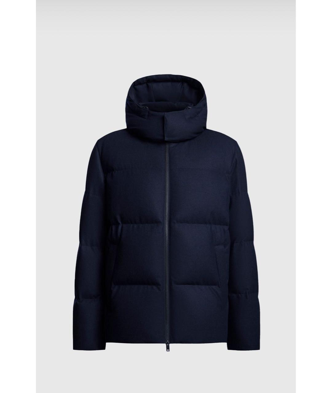 12 STOREEZ Синий кашемировый пуховик, фото 7