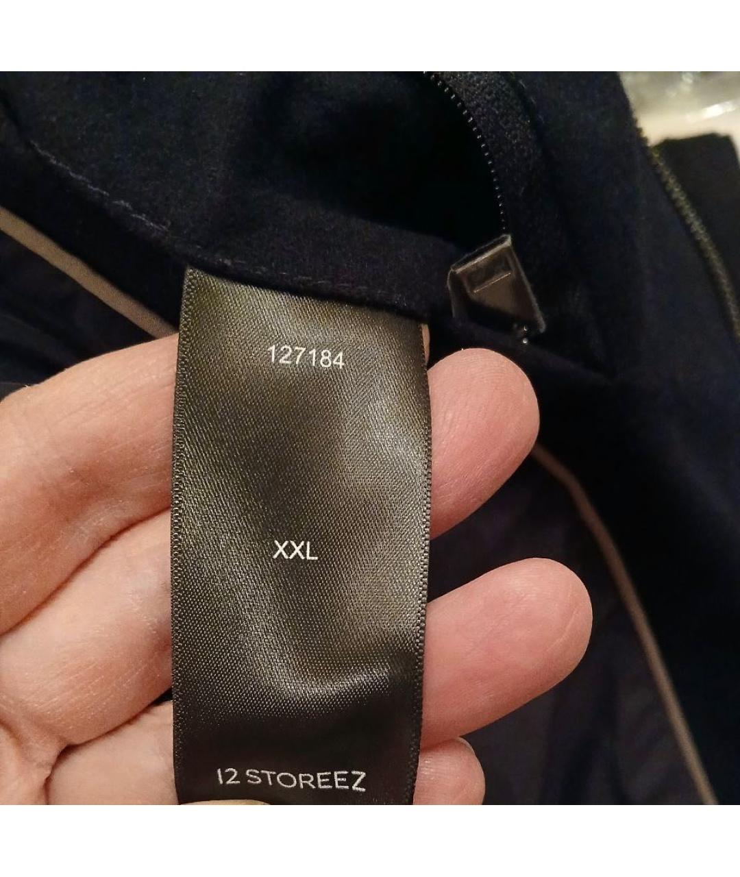 12 STOREEZ Синий кашемировый пуховик, фото 5