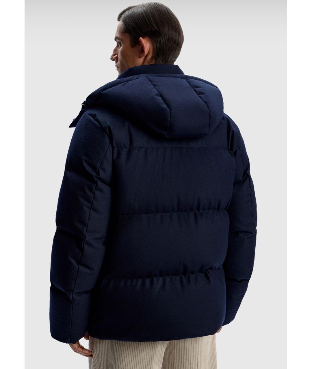 12 STOREEZ Синий кашемировый пуховик, фото 4