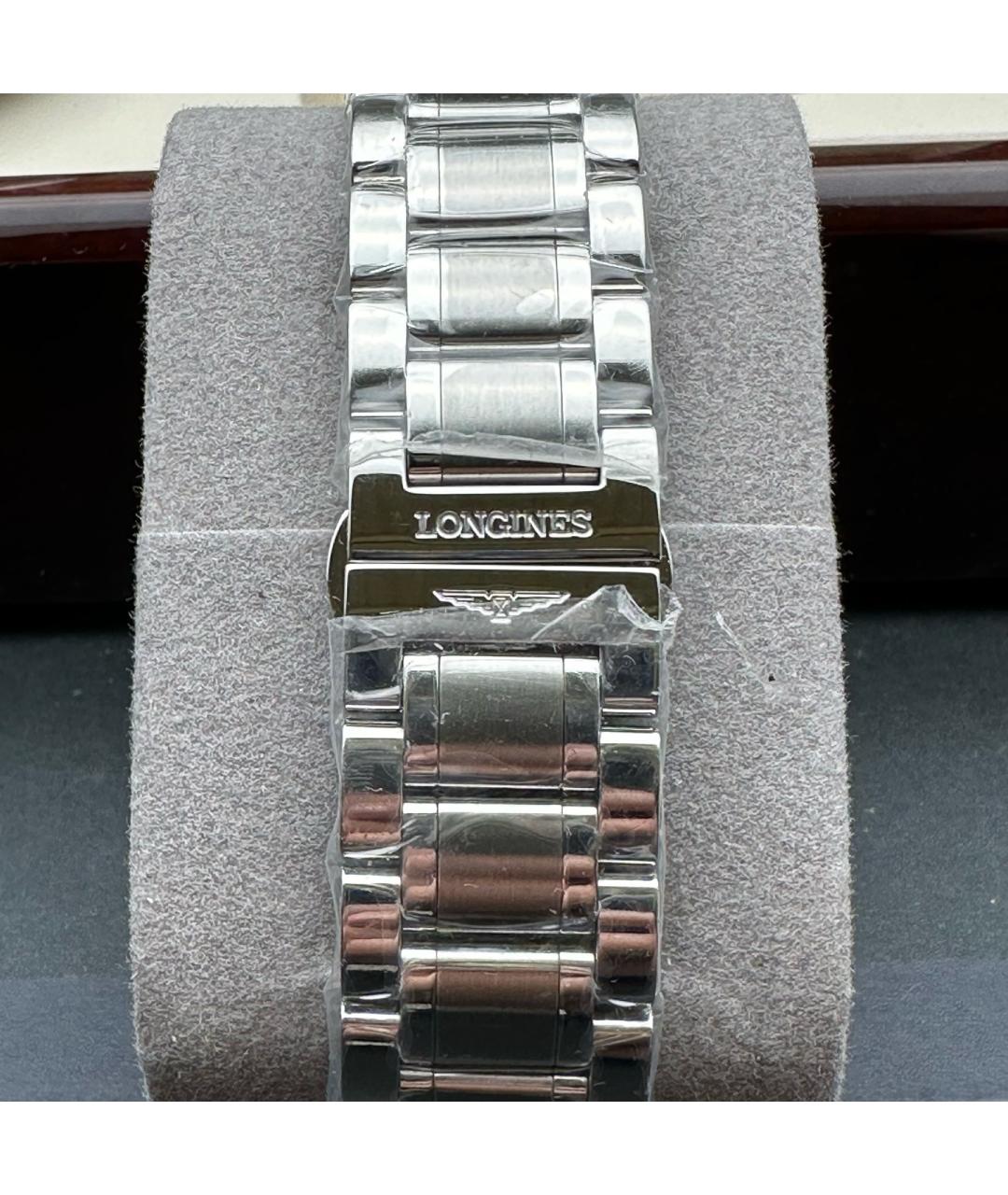 LONGINES Черные металлические часы, фото 8