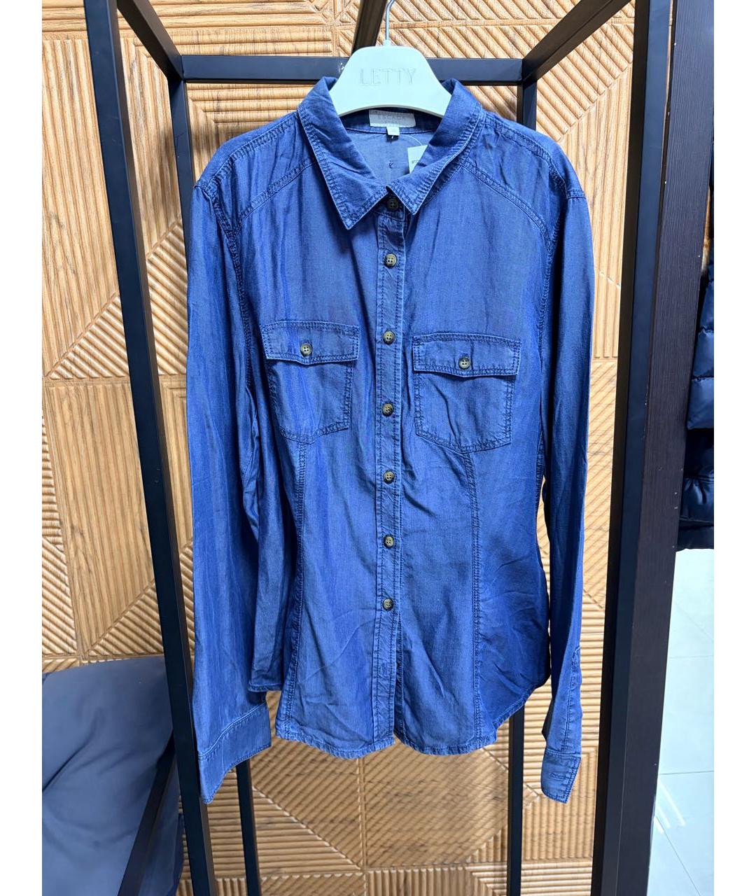 ESCADA Темно-синяя деним рубашка, фото 6