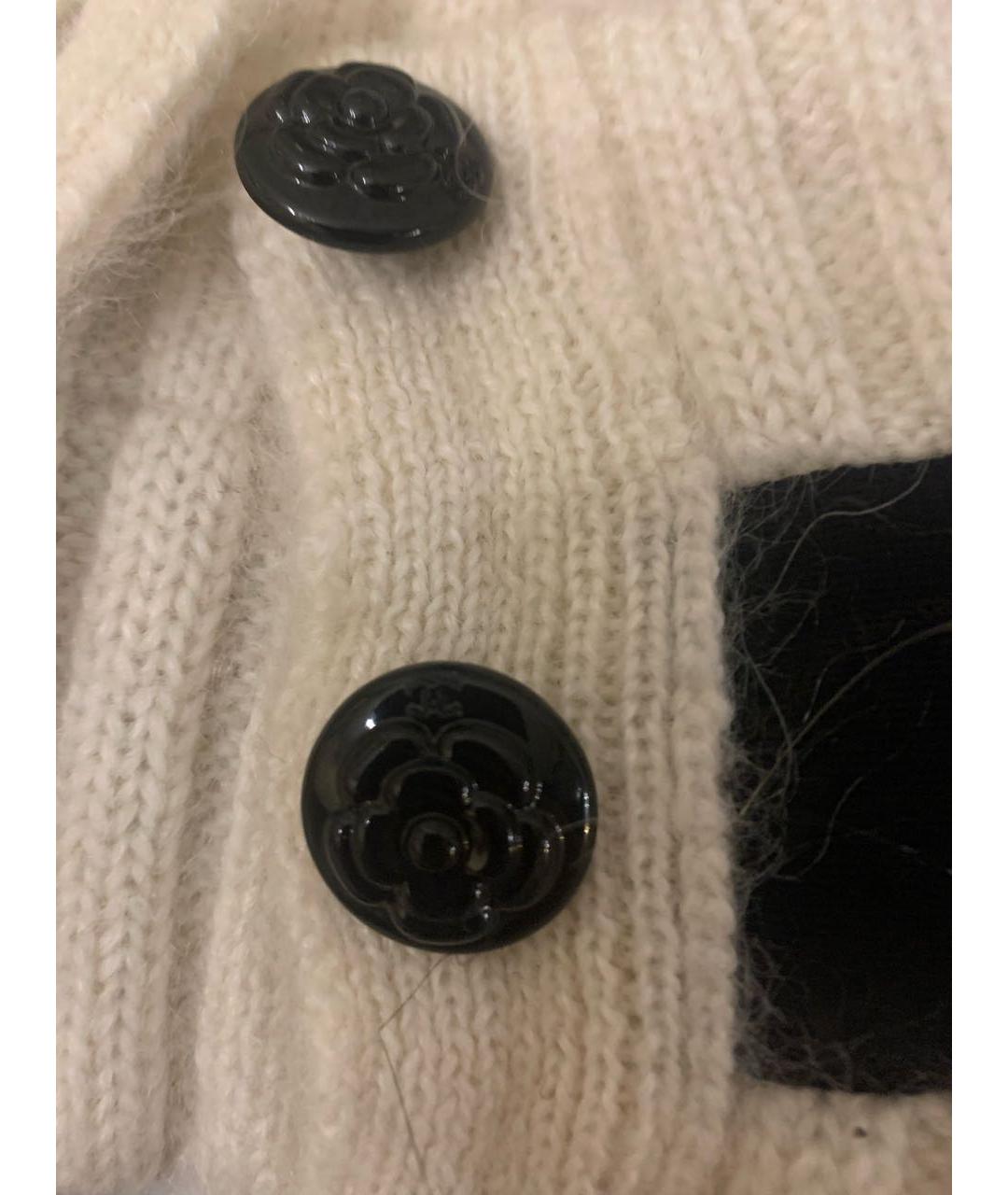 CHANEL Белый шерстяной воротник, фото 6