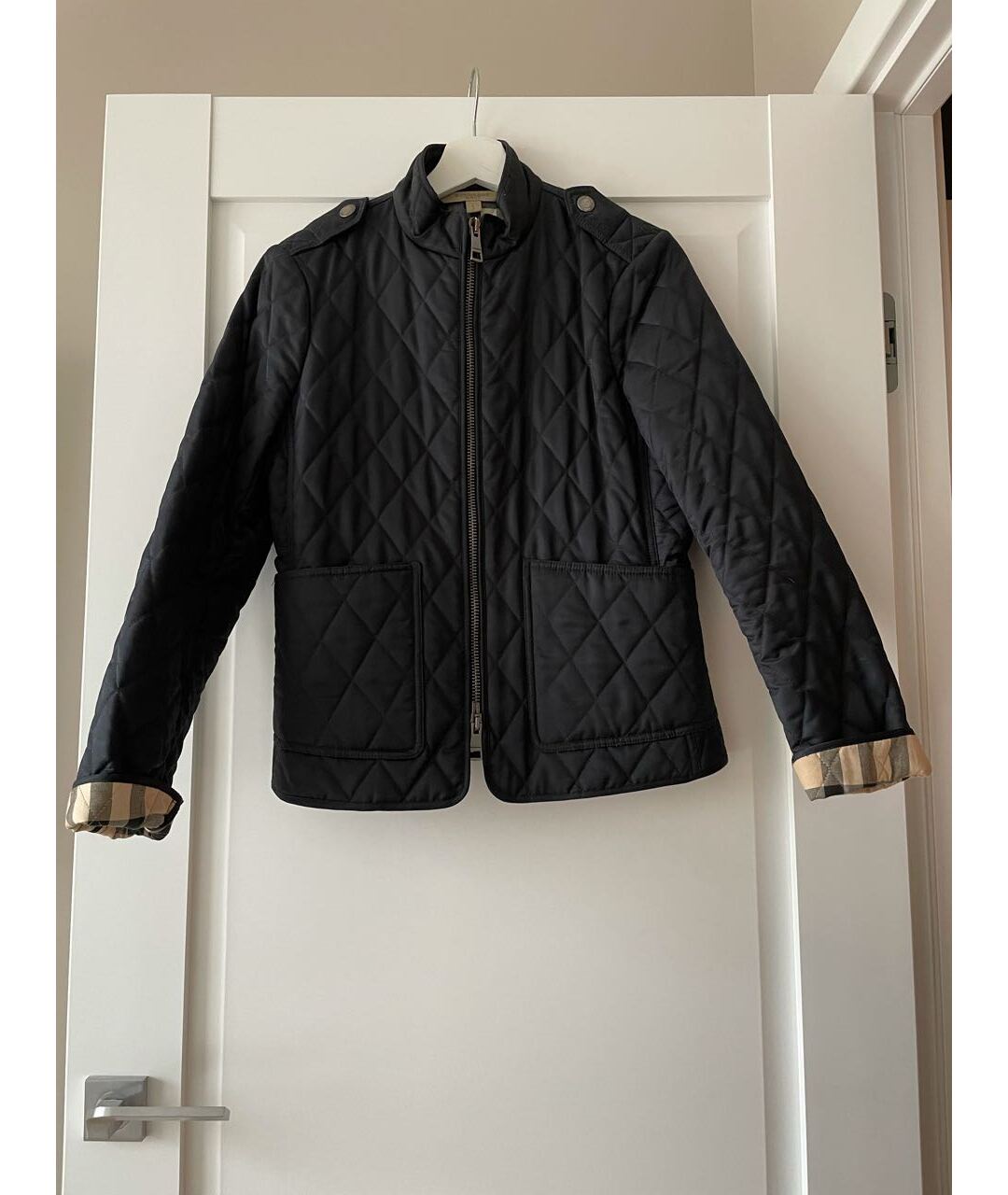 BURBERRY BRIT Темно-синяя полиэстеровая куртка, фото 7