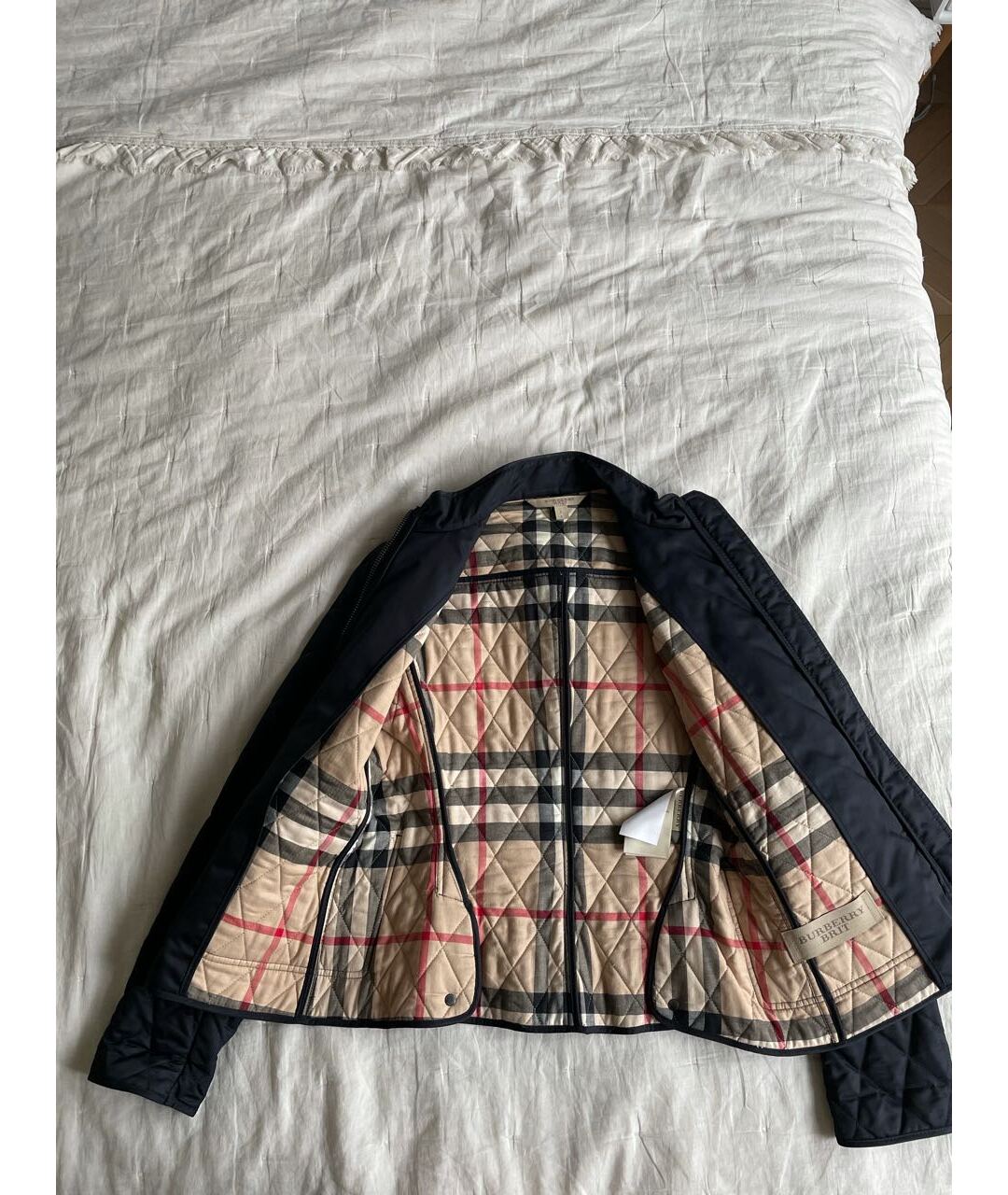 BURBERRY BRIT Темно-синяя полиэстеровая куртка, фото 3