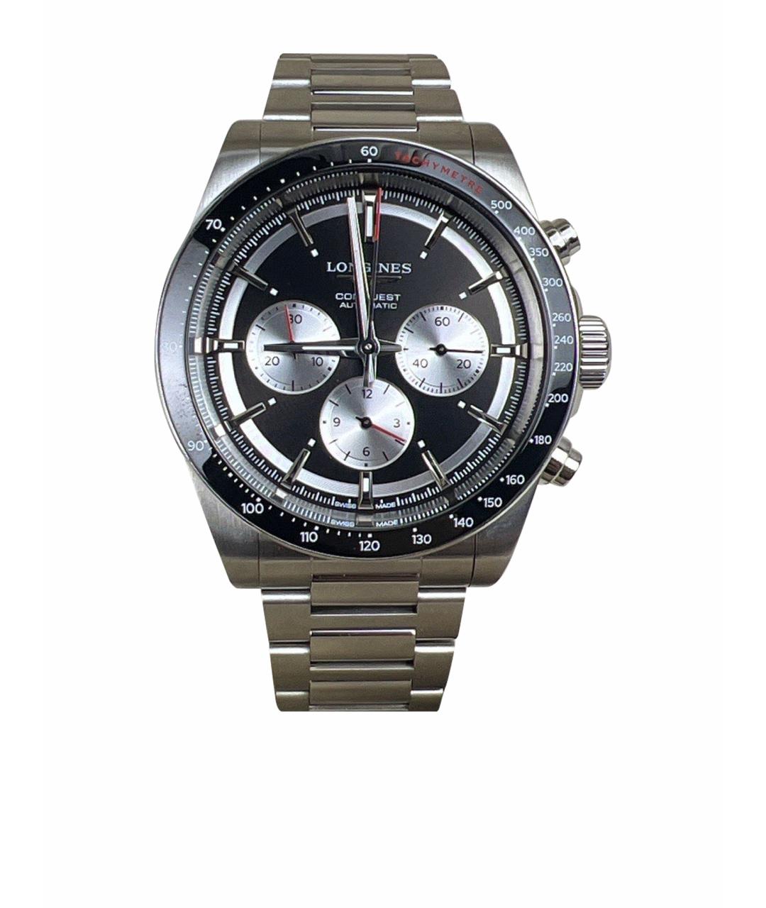 LONGINES Черные металлические часы, фото 1