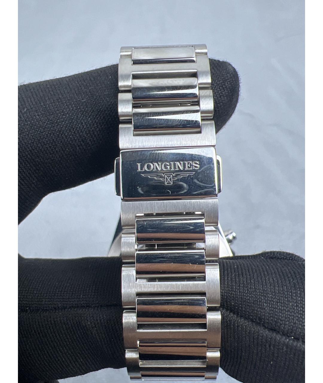 LONGINES Черные металлические часы, фото 6