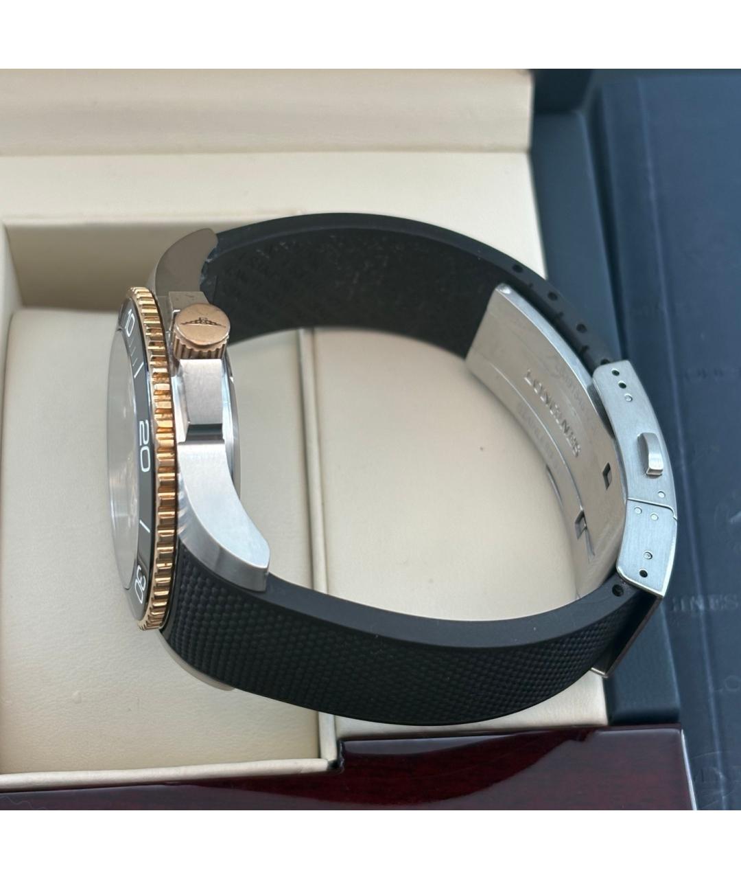 LONGINES Черные металлические часы, фото 2