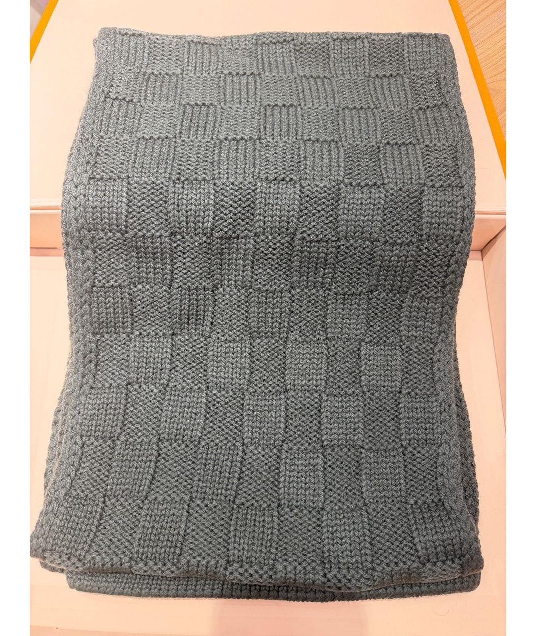 LOUIS VUITTON Хаки шерстяная шапка, фото 6