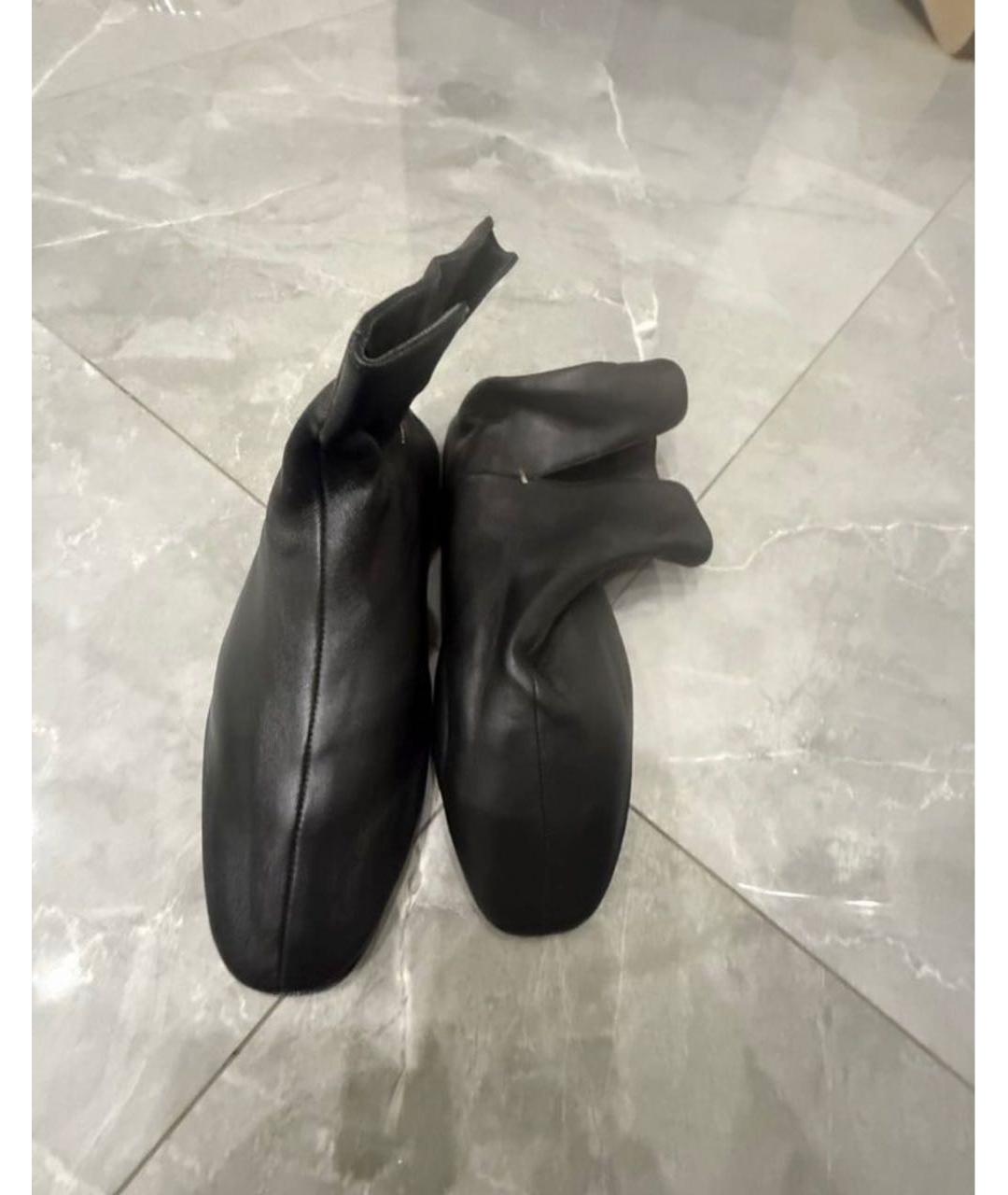 THE ROW Черные кожаные ботинки, фото 2