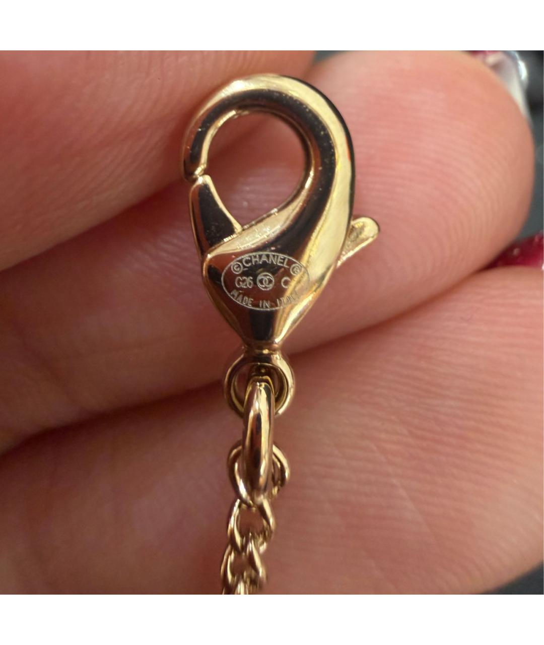 CHANEL Золотое металлическое колье, фото 4