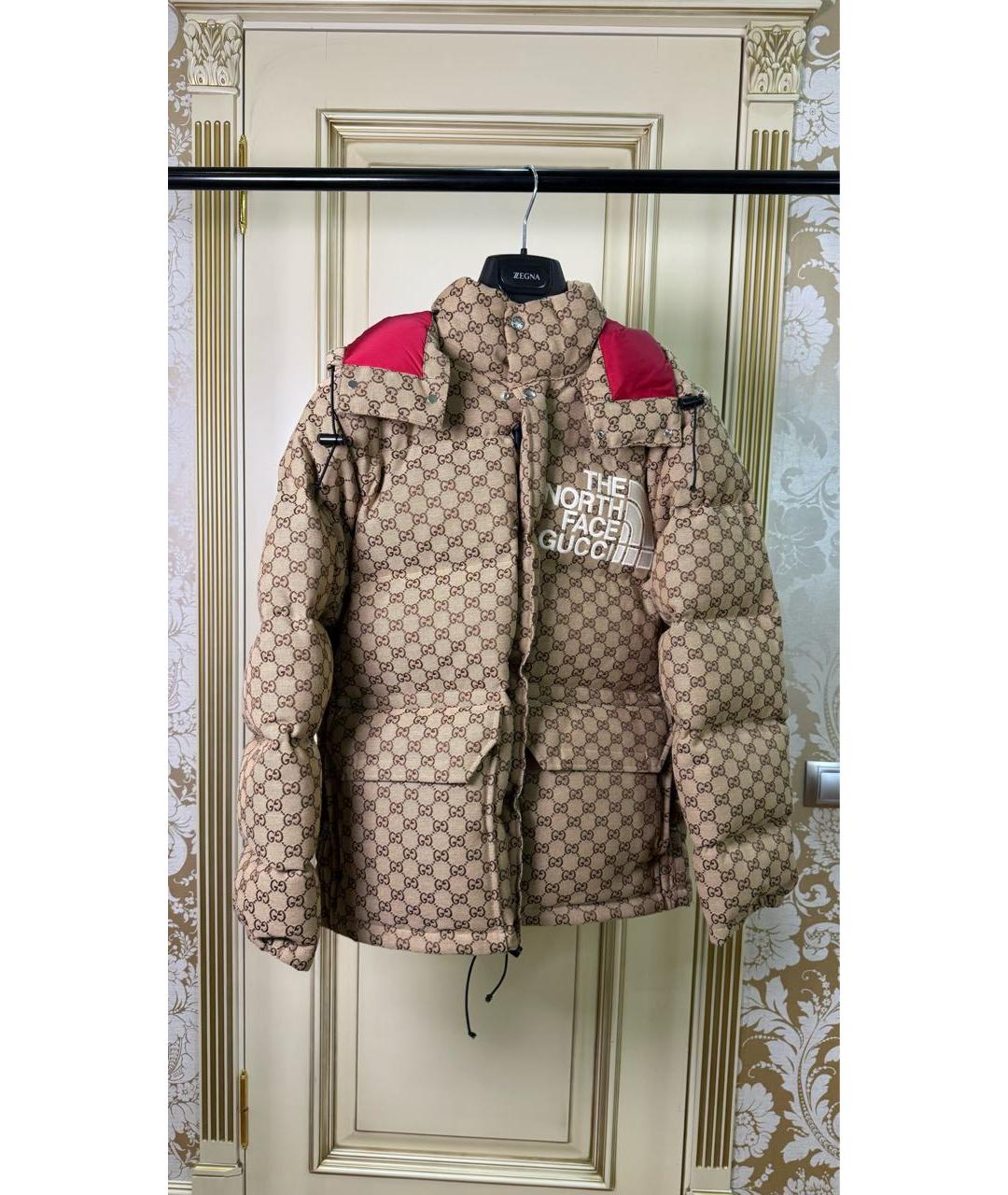 GUCCI Бежевый пуховик, фото 7