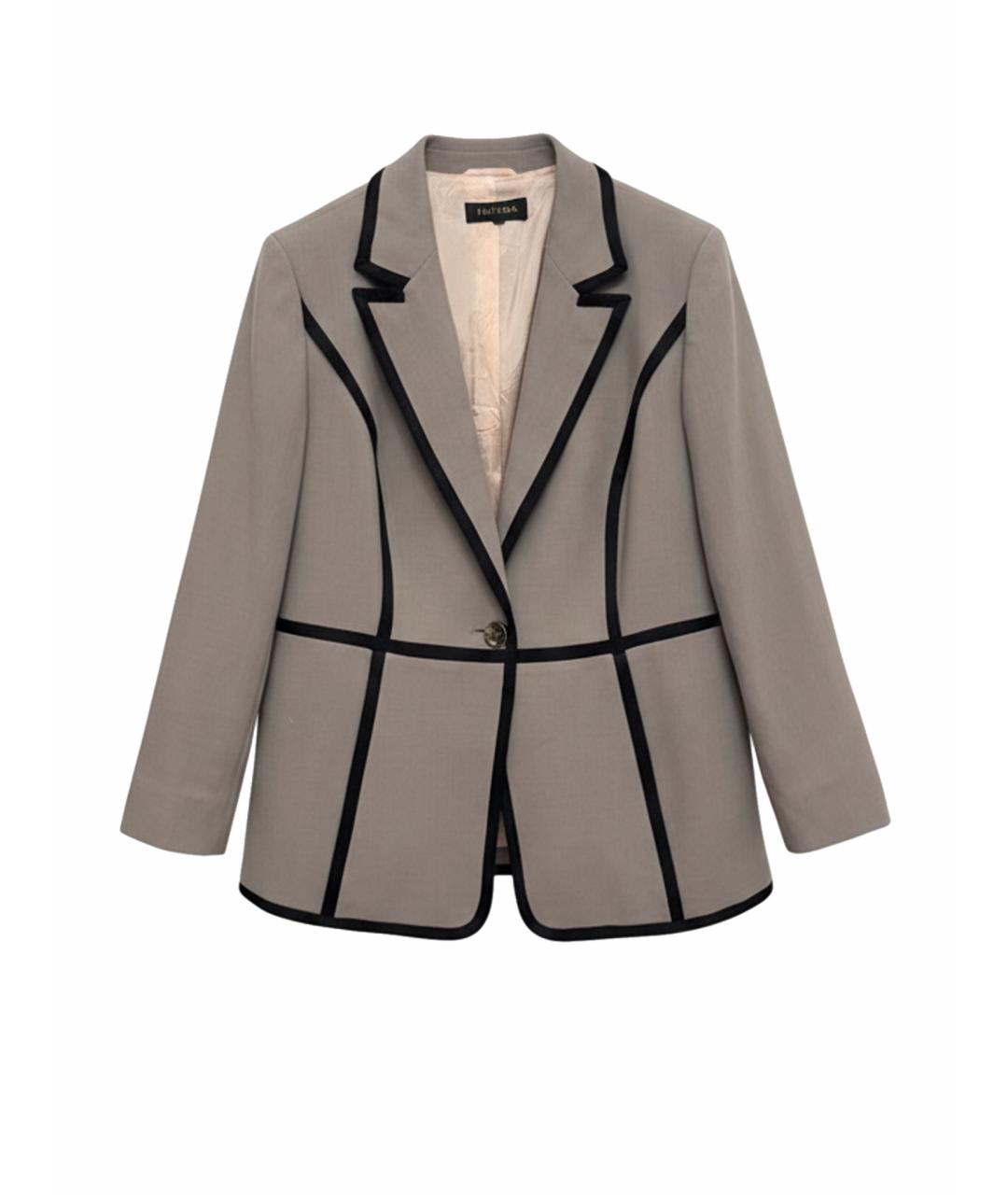 ESCADA Серый шерстяной жакет/пиджак, фото 1