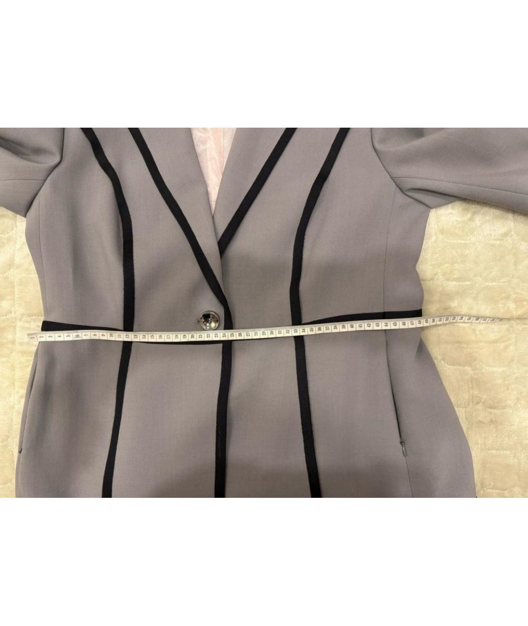 ESCADA Серый шерстяной жакет/пиджак, фото 6