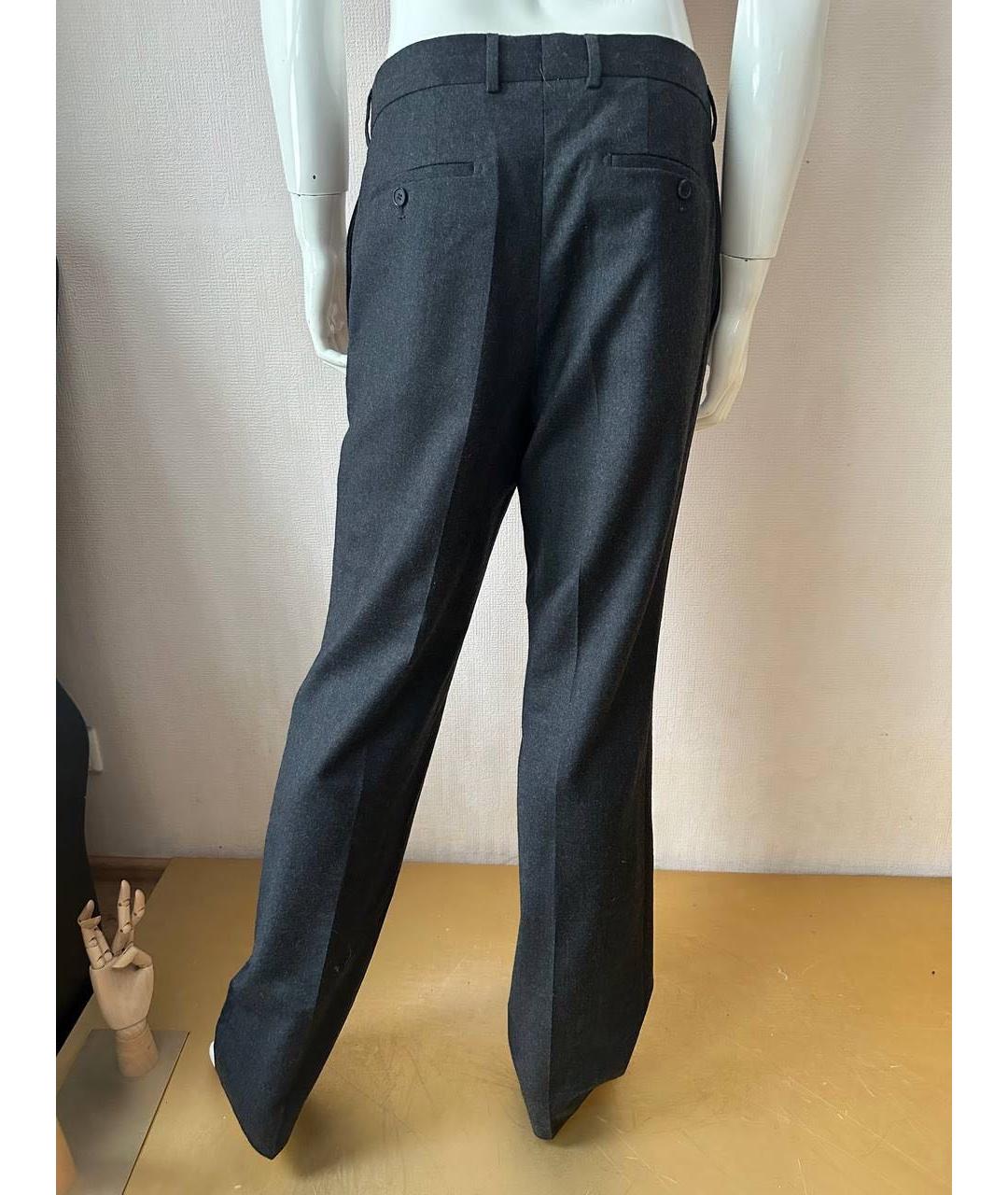 HUGO BOSS Серые шерстяные классические брюки, фото 8