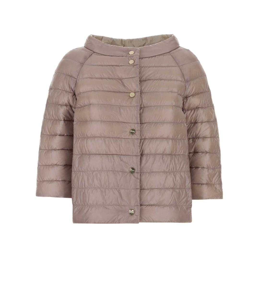 HERNO Розовый полиамидовый пуховик, фото 1