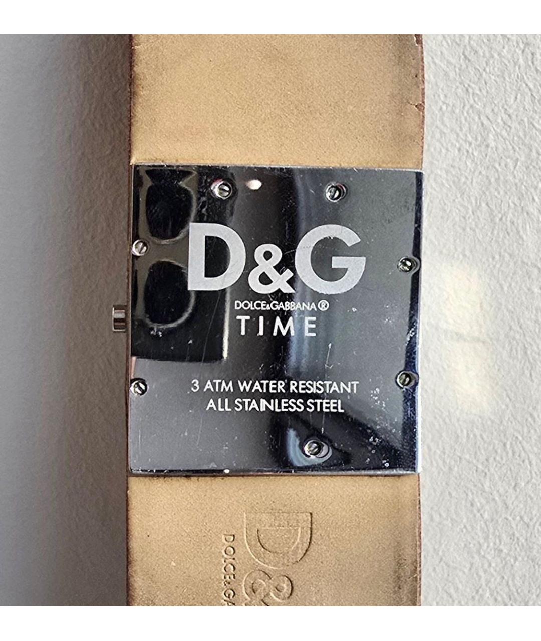 DOLCE&GABBANA Серебряные металлические часы, фото 3