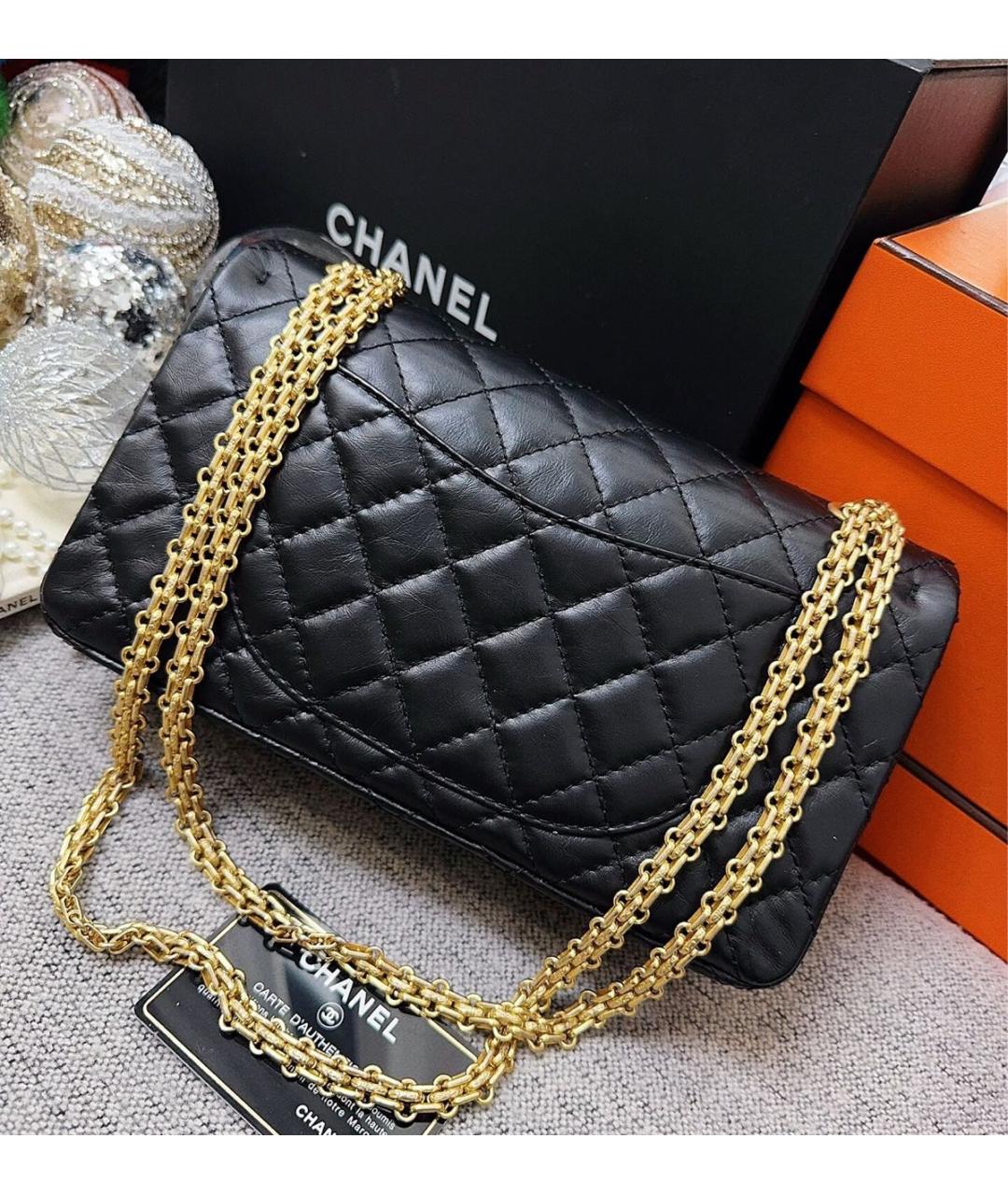 CHANEL Черная кожаная сумка через плечо, фото 5