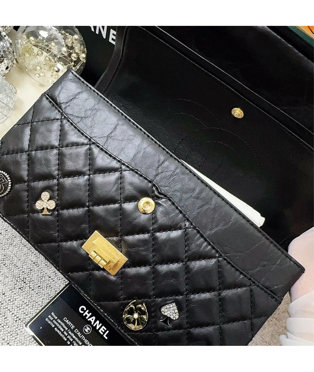CHANEL Черная кожаная сумка через плечо, фото 7