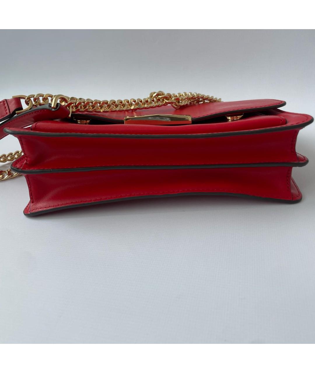 MICHAEL KORS Красная кожаная сумка через плечо, фото 5