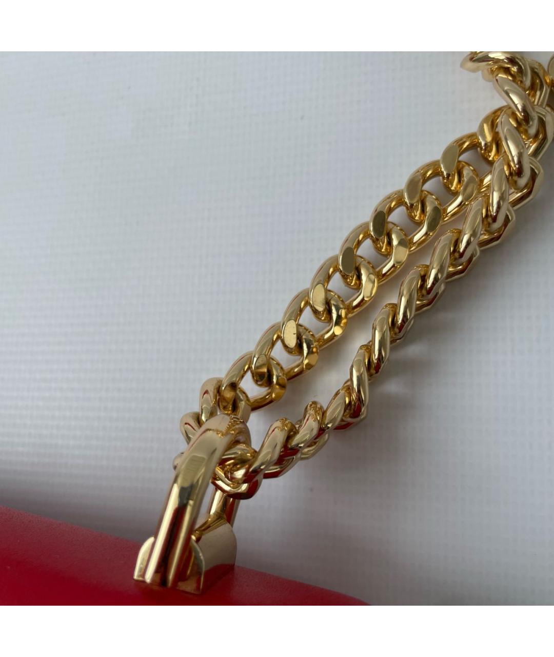 MICHAEL KORS Красная кожаная сумка через плечо, фото 3