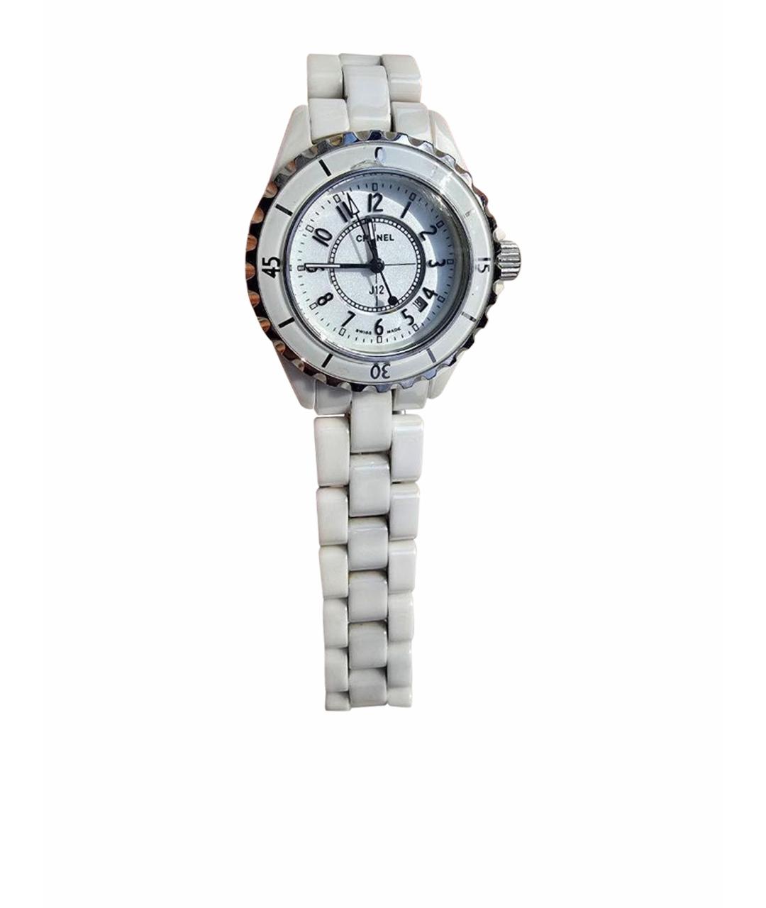 CHANEL Белые керамические часы, фото 1