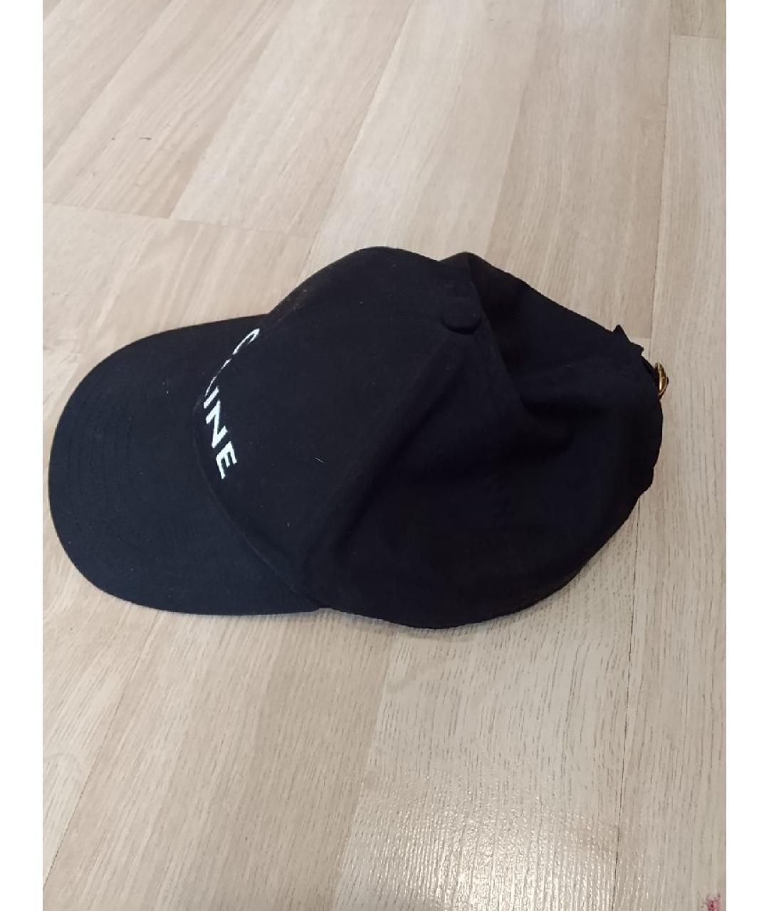 CELINE Черная хлопковая кепка, фото 3