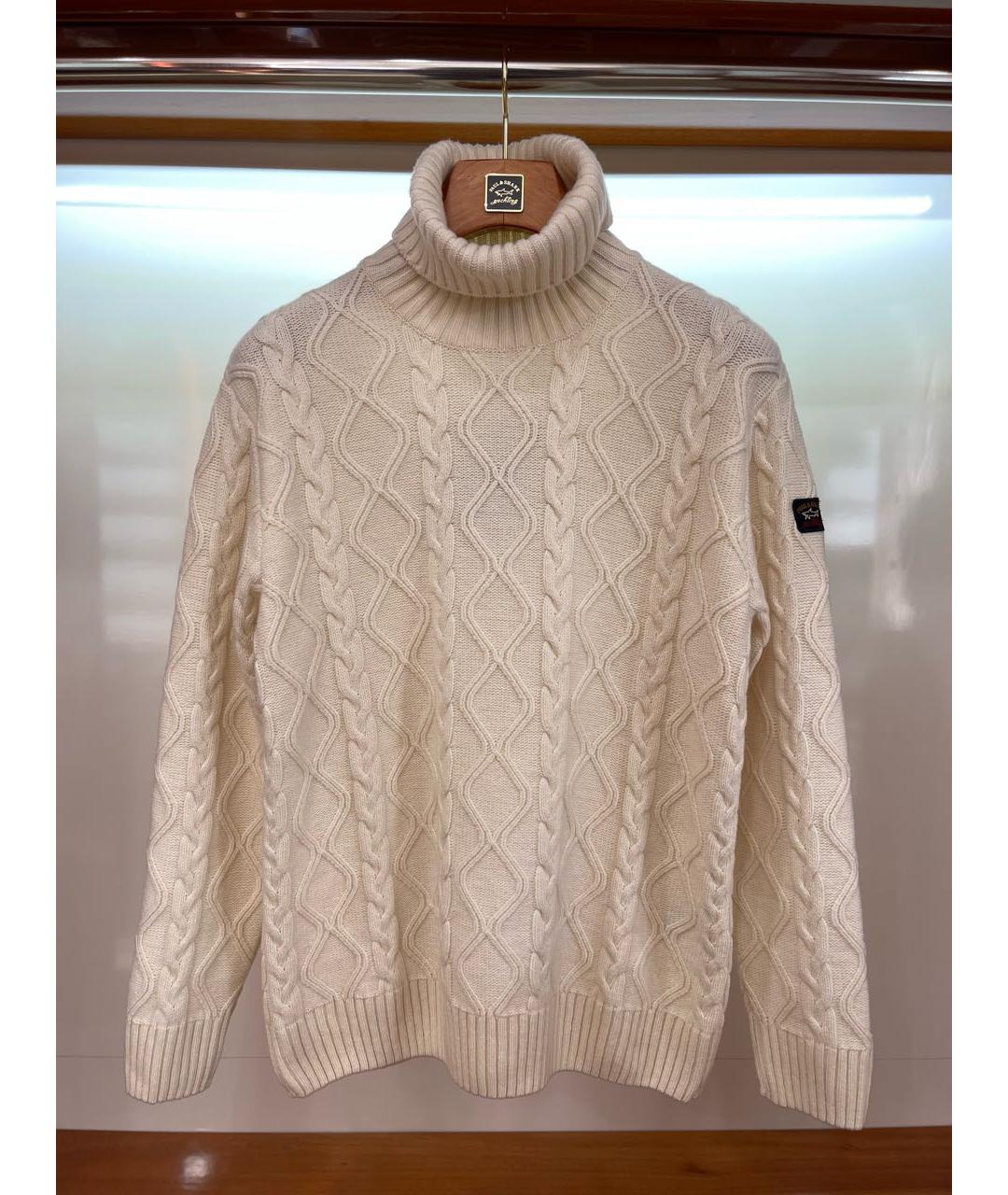 PAUL & SHARK Белый шерстяной джемпер / свитер, фото 7